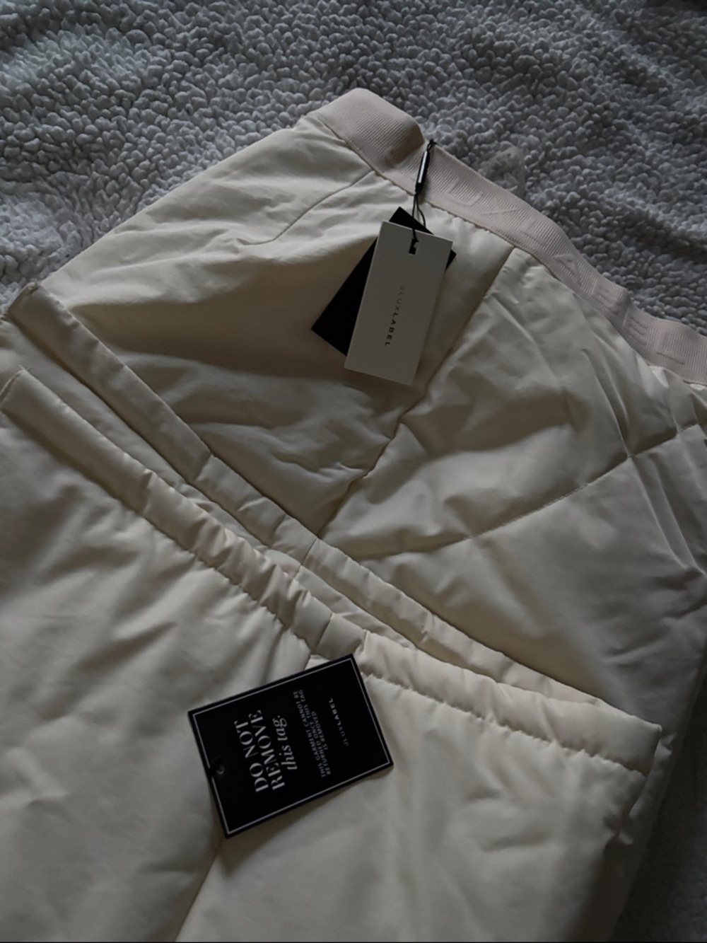JLUXLABEL White Quilted High-Waist Pencil Maxi Skirt - Picture 6 of 7